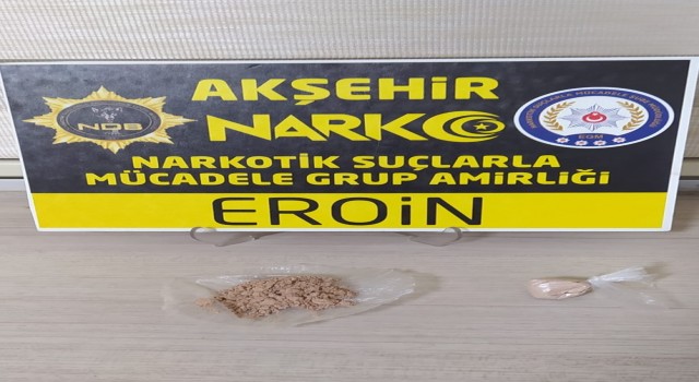 Akşehirde uyuşturucu operasyonu: 3 gözaltı