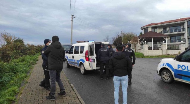 Alkollü olduğu iddia edilen şahıs ekipleri mahalleye topladı