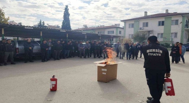 Anamur ve Mut Orman İşlet Müdürlüklerinde yangın tatbikatı yapıldı