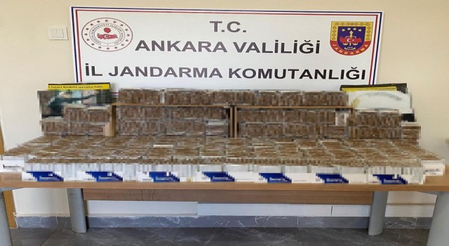 Ankarada 2 bin paket kaçak tütün ele geçirildi