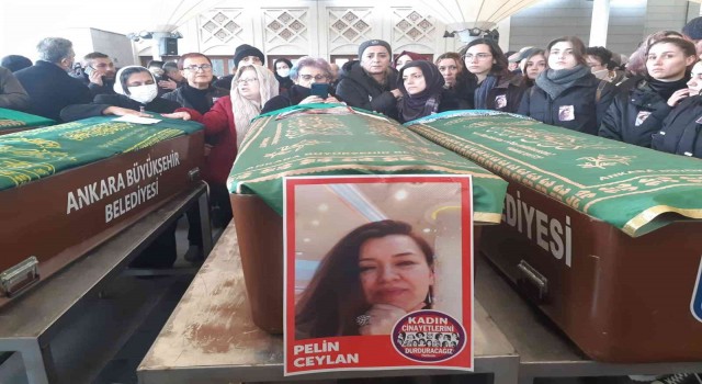Ankarada eski kocası tarafından öldürülen Pelin toprağa verildi
