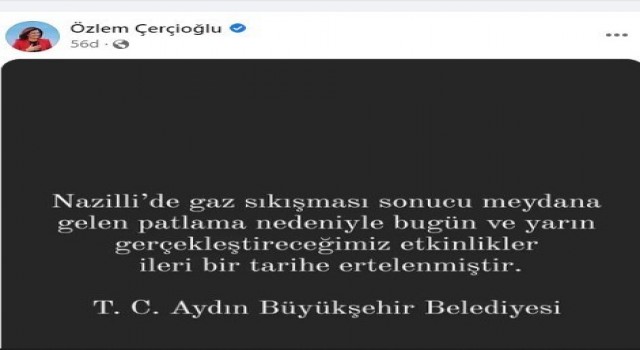 Aydın Büyükşehir tüm etkinlikleri iptal etti