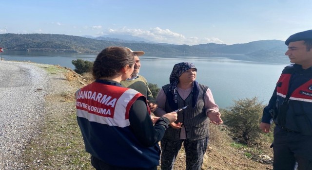 Aydında Bafa Gölü Tabiat Parkı Jandarma ile Güvende çalışmaları sürüyor