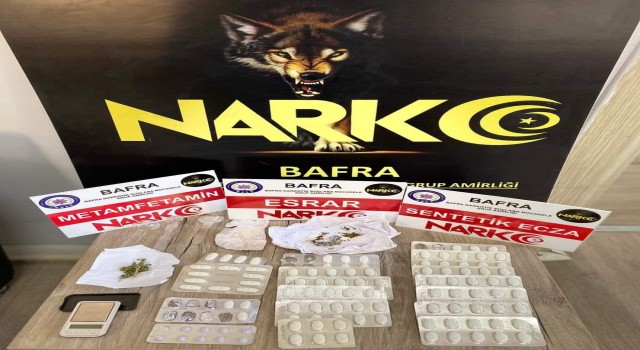 Bafrada uyuşturucu operasyonu: 3 gözaltı