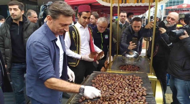 Bahçelievlerde Kestane Festivalinde 5 ton kestane dağıtıldı