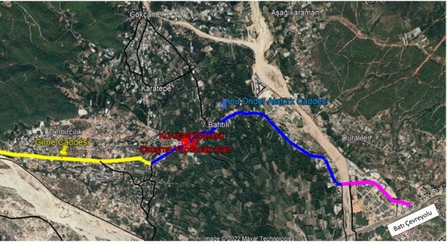 Bahtılı Kuruçay Köprüsü ve bağlantı yolları kısmi olarak trafiğe kapatılacak