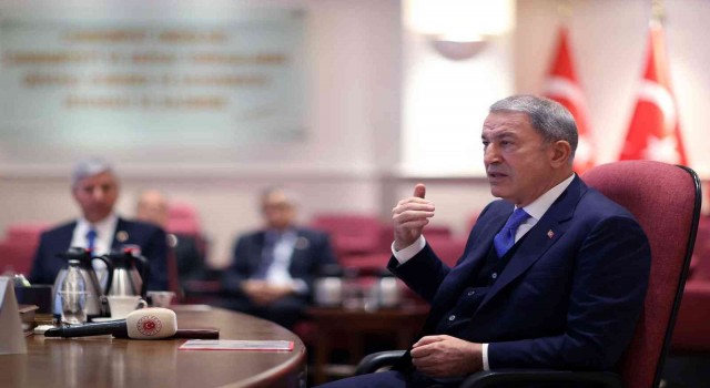 Bakan Akar, TEMAD Başkanı Dürgen ve beraberindeki dernek yönetimini kabul etti