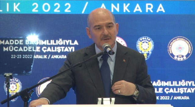 Bakan Soylu: Uyuşturucu bağlantılı kişi sayısı dünya genelinde milyonda 35ken, Türkiyede milyonda 4,7dir
