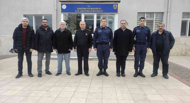 Balıkesir İl Jandarma Komutanı Bandırma basını ile bir araya geldi