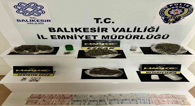 Balıkesirde polisten uyuşturucu operasyonu
