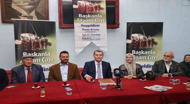 “Başkanla Akşam Çayı Programı”nın ilki Yeşiltepe Mahallesinde düzenlendi