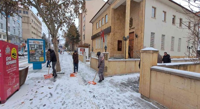 Bayburtta karla mücadele çalışması