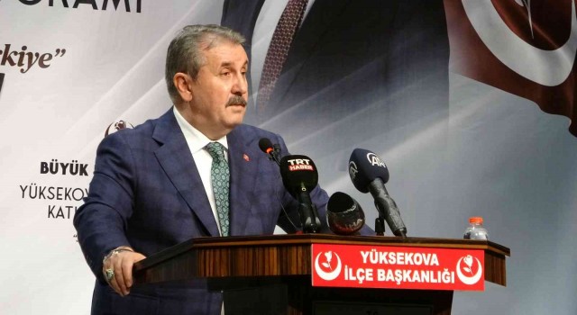BBP Genel Başkanı Destici Yüksekovada halkla buluştu