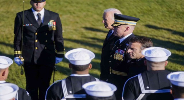 Biden ve Macron Beyaz Sarayda bir araya geldi