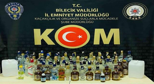 Bilecikte kaçak içki operasyonu
