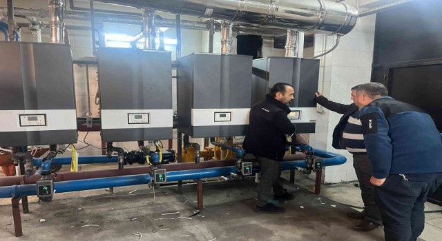 Burhaniyede 15 okula doğalgaz bağlandı