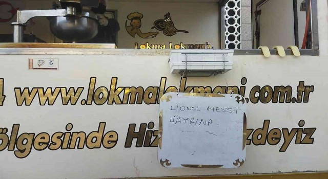 Bursada Messi için lokma dağıtıldı