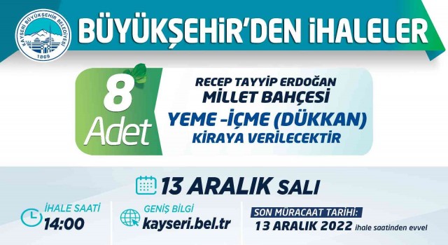 Büyükşehirden ihaleler