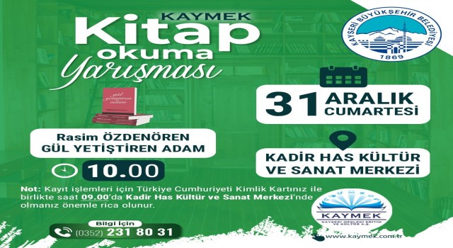 Büyükşehirden kitap okuma yarışması
