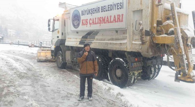 Büyükşehirin 156 araç ve 328 personeli, karla mücadele için hazır
