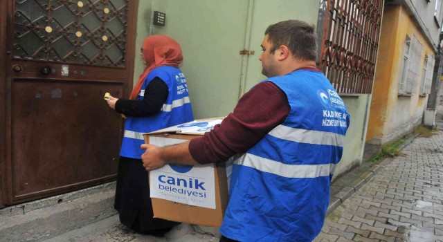 Canik Belediyesinden yakacak desteği