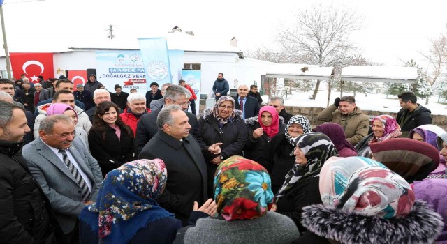 Çatakderede doğalgaz sevinci