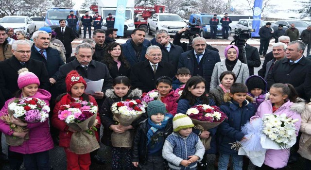 Çatakderede ilk doğalgaz yandı