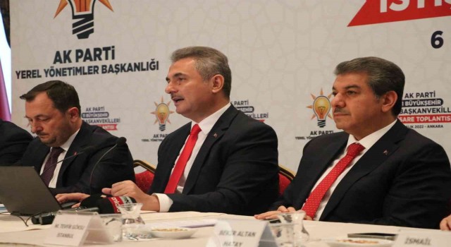 CHPli 11 büyükşehir belediyesinin AK Parti grup başkanvekilleri Ankarada bir araya geldi