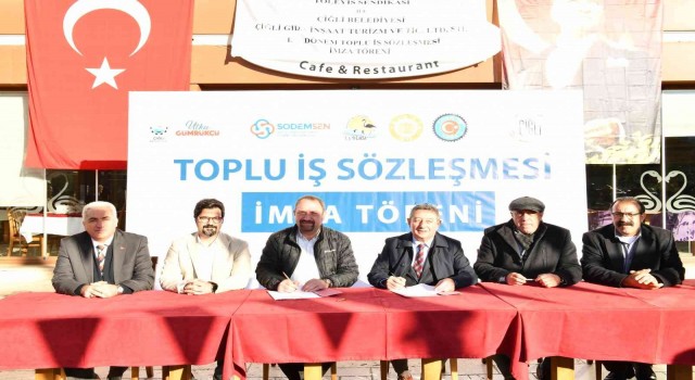 Çiğlide toplu iş sözleşmesi görüşmeleri mutlu bitti
