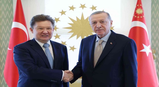 Cumhurbaşkanı Erdoğan, Gazprom Başkanı Millerı kabul etti