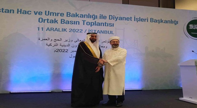 Diyanet İşleri Başkanı Erbaş: 2023 hac organizasyonu ile ilgili ocak ayında Ciddede hac protokolü imzalayacağız
