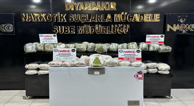 Diyarbakırda 2022 yılında tonlarca uyuşturucu ele geçirildi: 980 kişi tutuklandı