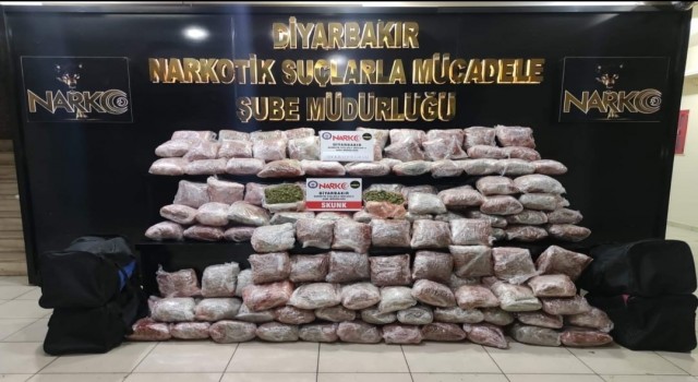 Diyarbakırda narkotik ekiplerinin kasım ayı bilançosu: 95 operasyon, 496 gözaltı, 85 tutuklama