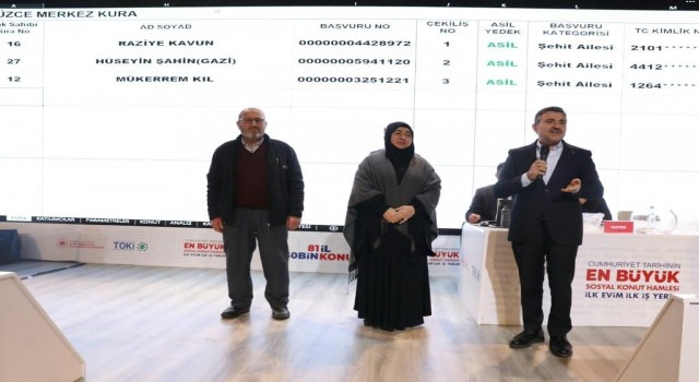 Düzcede kura çekimi
