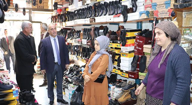 Düziçi İlçe Kaymakamı Turgay İlhan, esnafları ziyaret etti