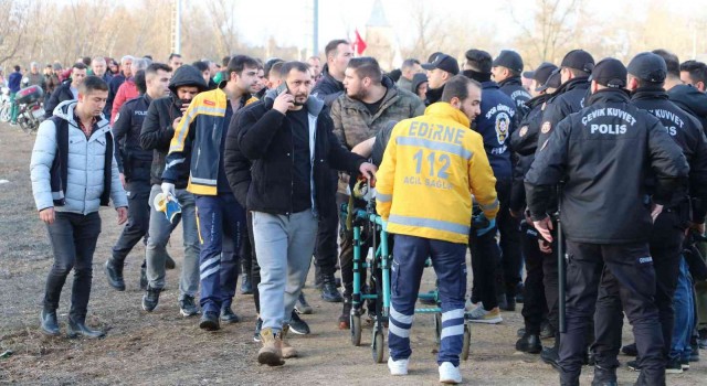 Edirnede amatör ligde ortalık savaş alanına döndü