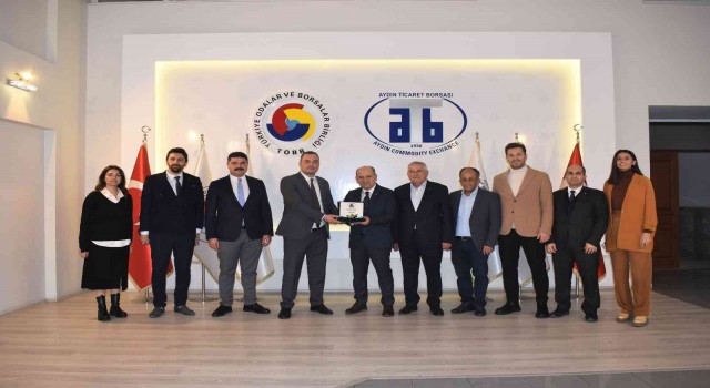 Edremit Ticaret Odası, Aydın Ticaret Borsasını ziyaret etti