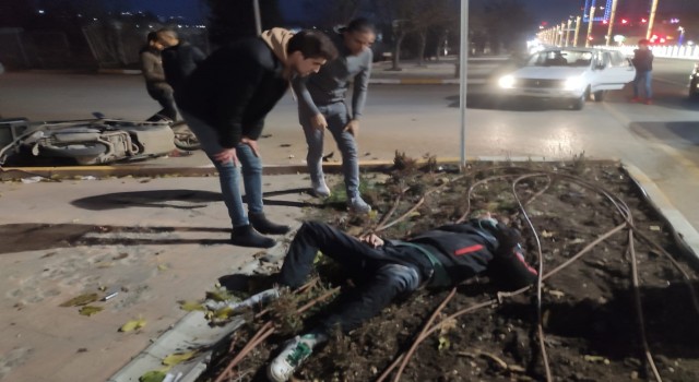 Elazığda otomobil ile motosiklet çarpıştı: 1 yaralı