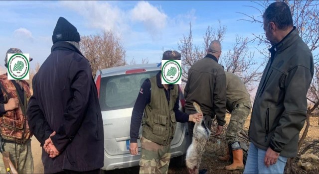 Elazığda yasa dışı avcılık yapan 4 şahsa idari işlem uygulandı