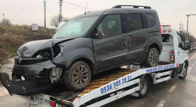 Elazığda zincirleme trafik kazası :1 yaralı