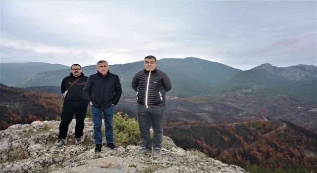 Emet Küreci köyünde yangın sonrası çalışmalar sürüyor