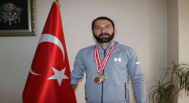 Engelli sporcu azmetti Türkiye 1incisi oldu