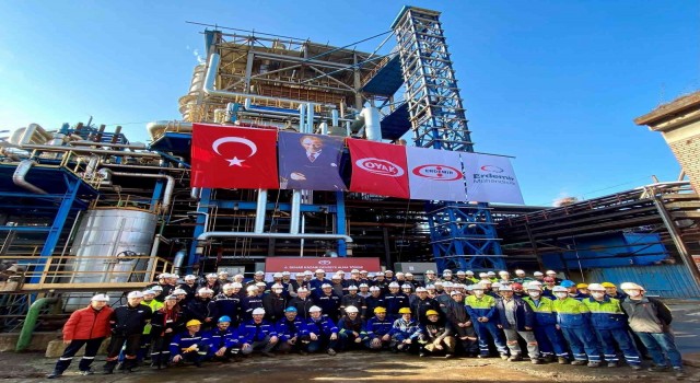 Erdemire enerji tasarrufu sağlayacak yeni buhar kazanı devreye alındı