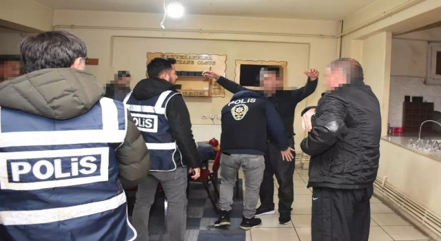 Erzincan polisinden kumar, tombala ve oyun makineleri uygulaması