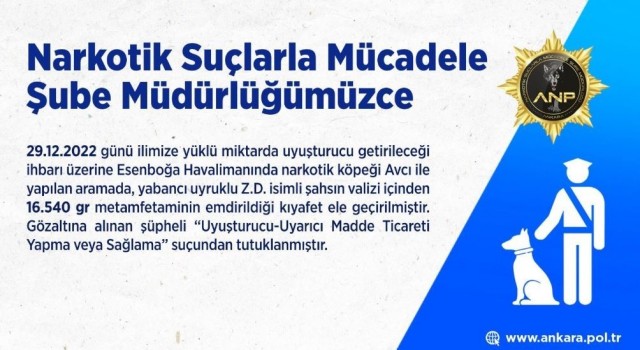 Esenboğa Havalimanında uyuşturucu operasyonu