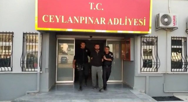 Eşine kalkan olmak isteyen polise saldırdı