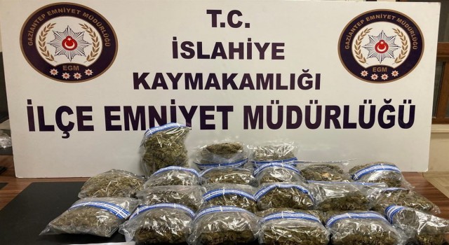 Gaziantepte 10 kilo 630 gram esrar ele geçirildi