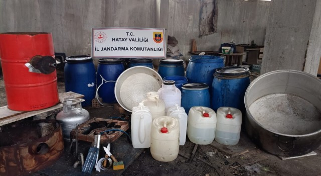 Hatayda 1 ton sahte alkol ele geçirildi