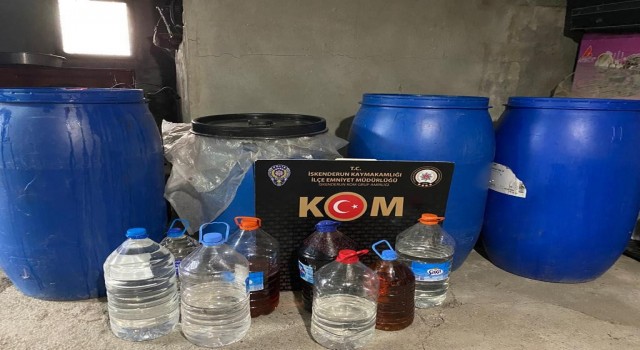 Hatayda 760 kilogram sahte içki ele geçirildi