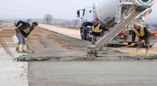 Havza OSBye 1,8 kilometrelik beton yol